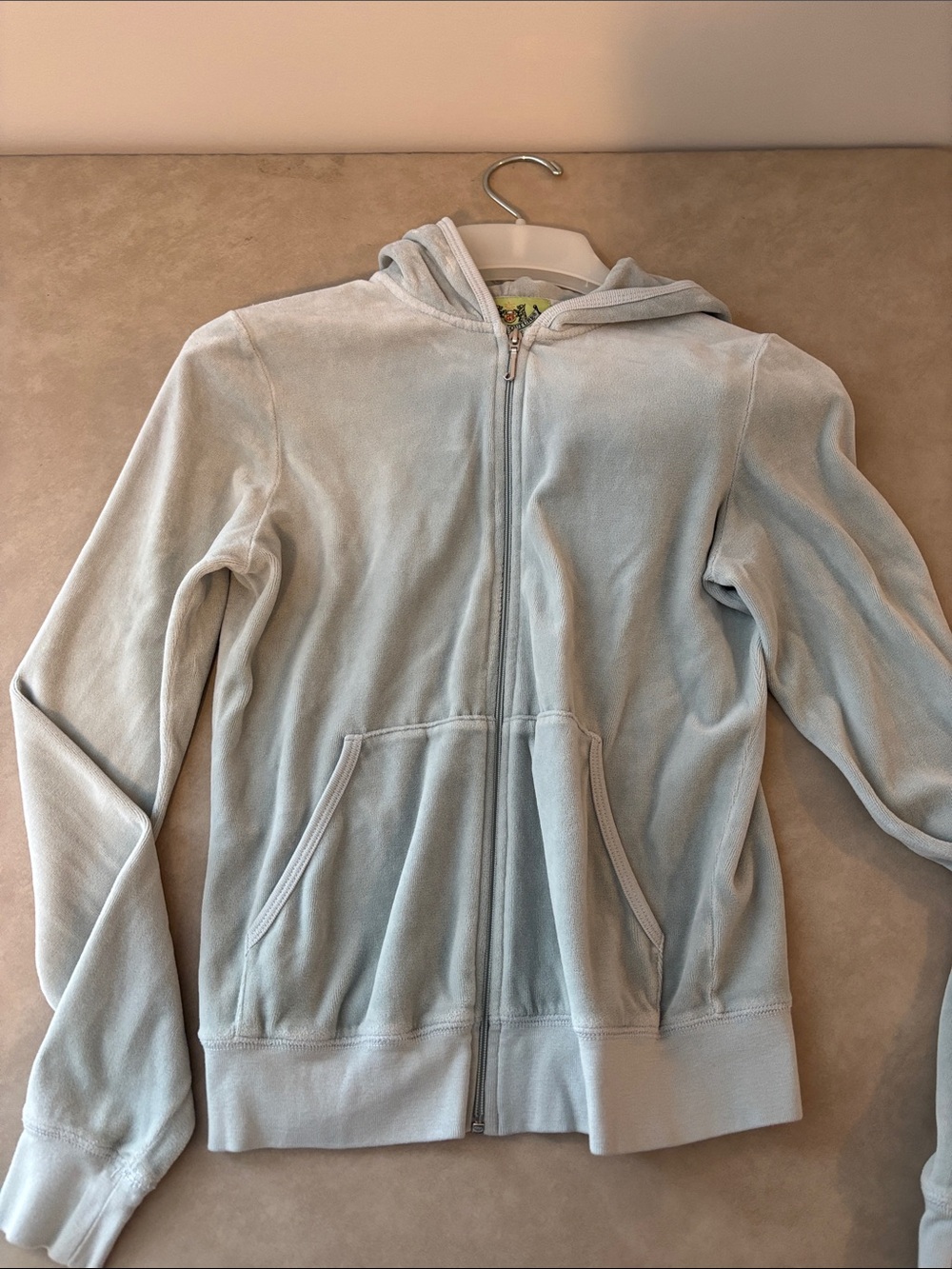 Juicy Couture Pale Blue Zip-Up Hooded Jacket